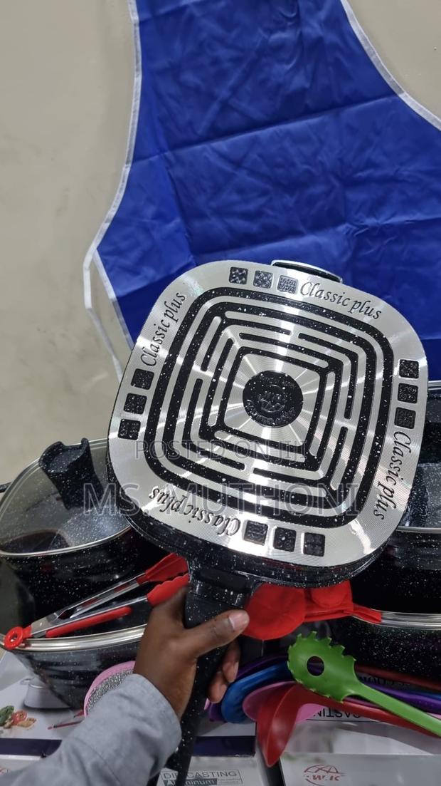 21pc Die Casting Aluminium Square Cookware Set - thumbnail 7