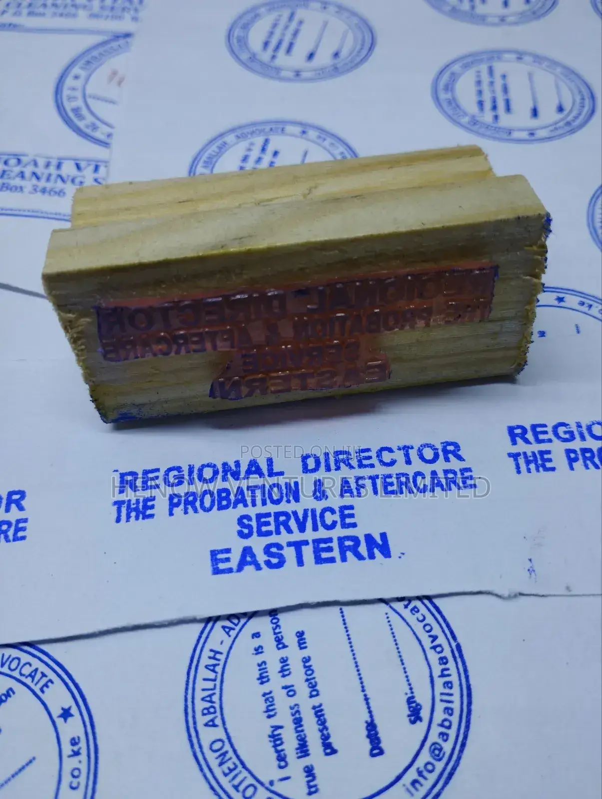 Wooden Rubber Stamps