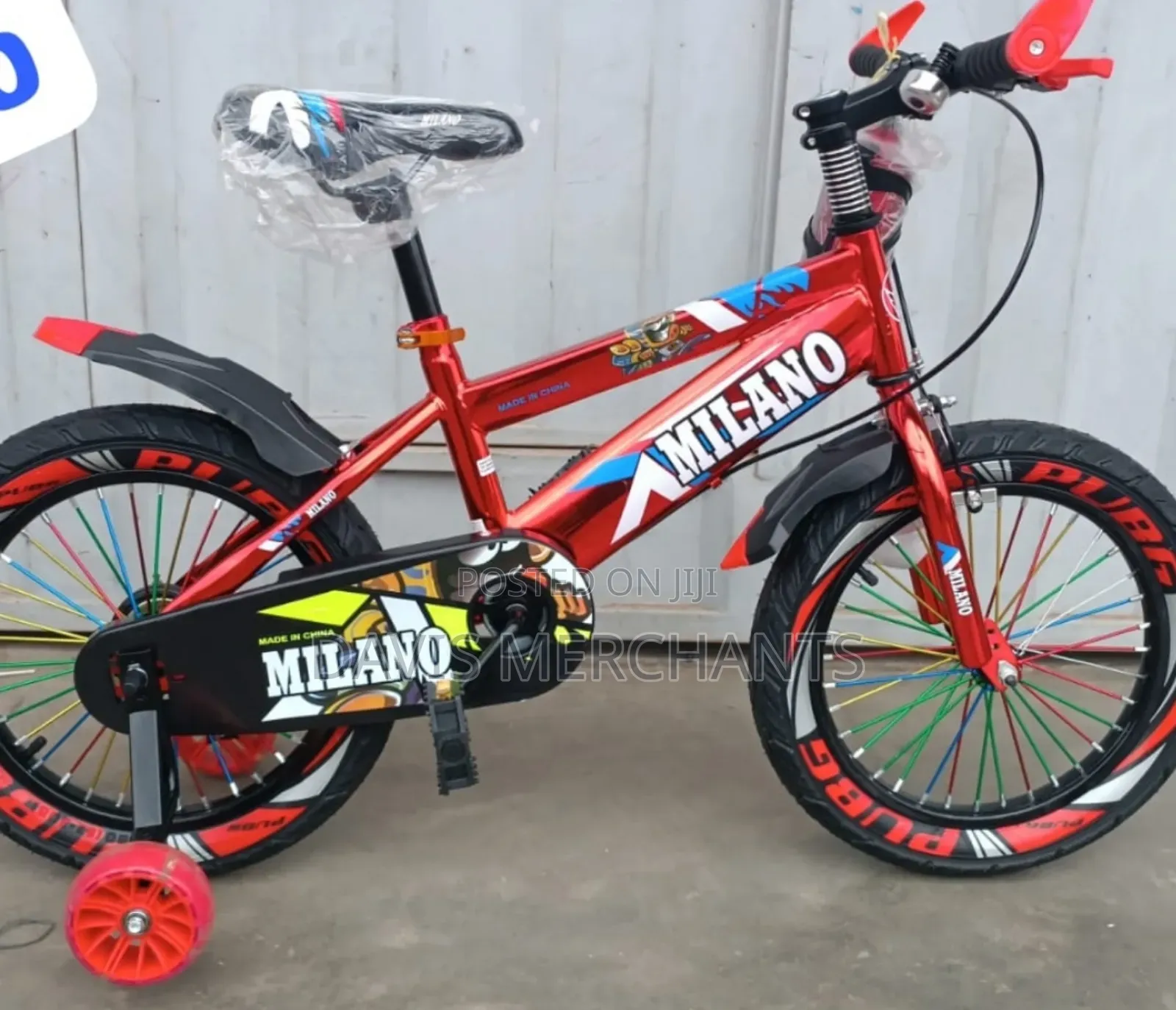Kids Bike Size 20 With Training Wheels