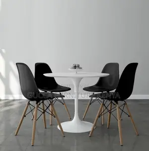Dining Sets: Pedestal Base 4-Seater Dining Table