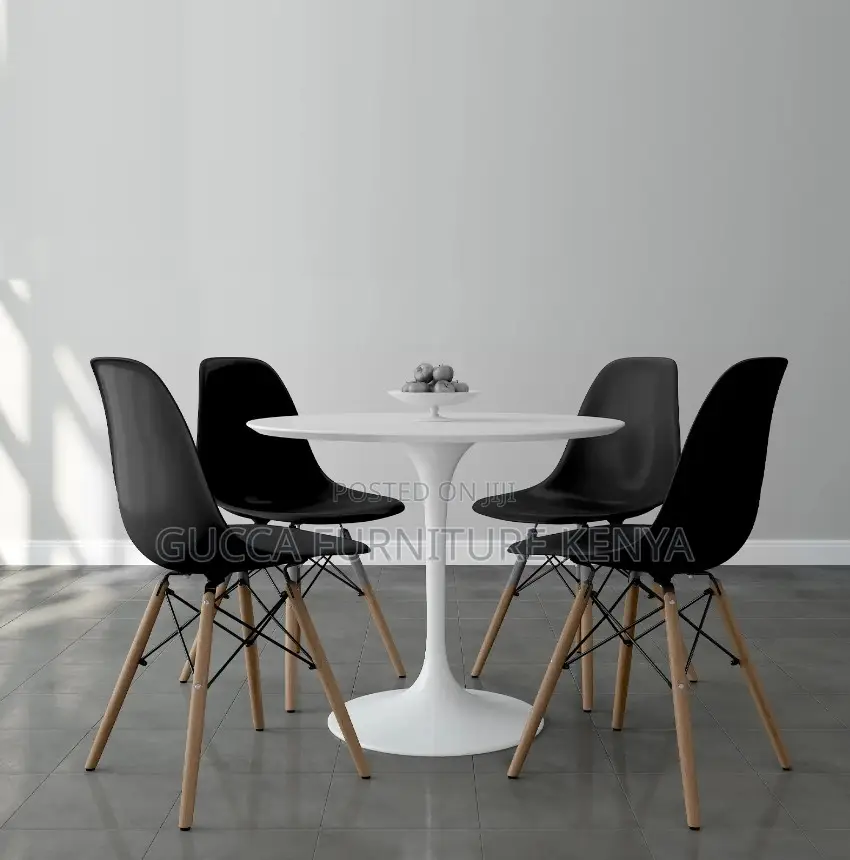 Dining Sets: Pedestal Base 4-Seater Dining Table