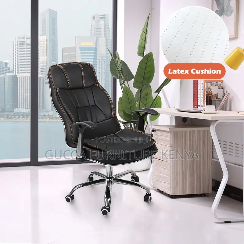 Office Chairs: Leatherette Reclining Executive Chair
