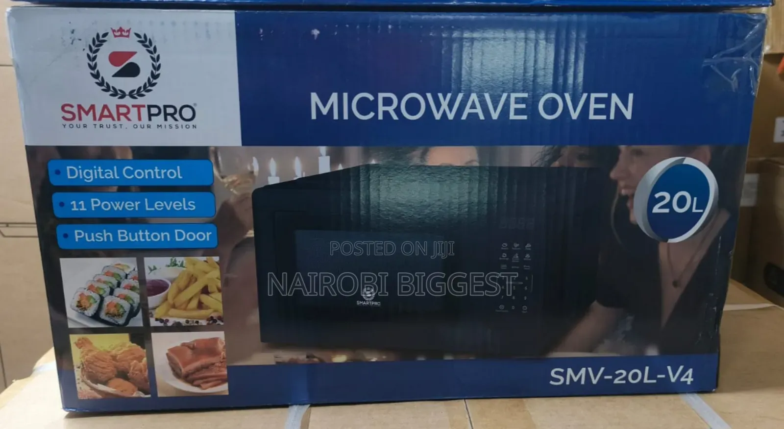 Smart Pro 20litres Digital Black Microwave