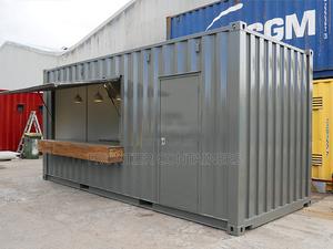 20ft Container Retail Shop With Hydraulic Top Hangs. - main view