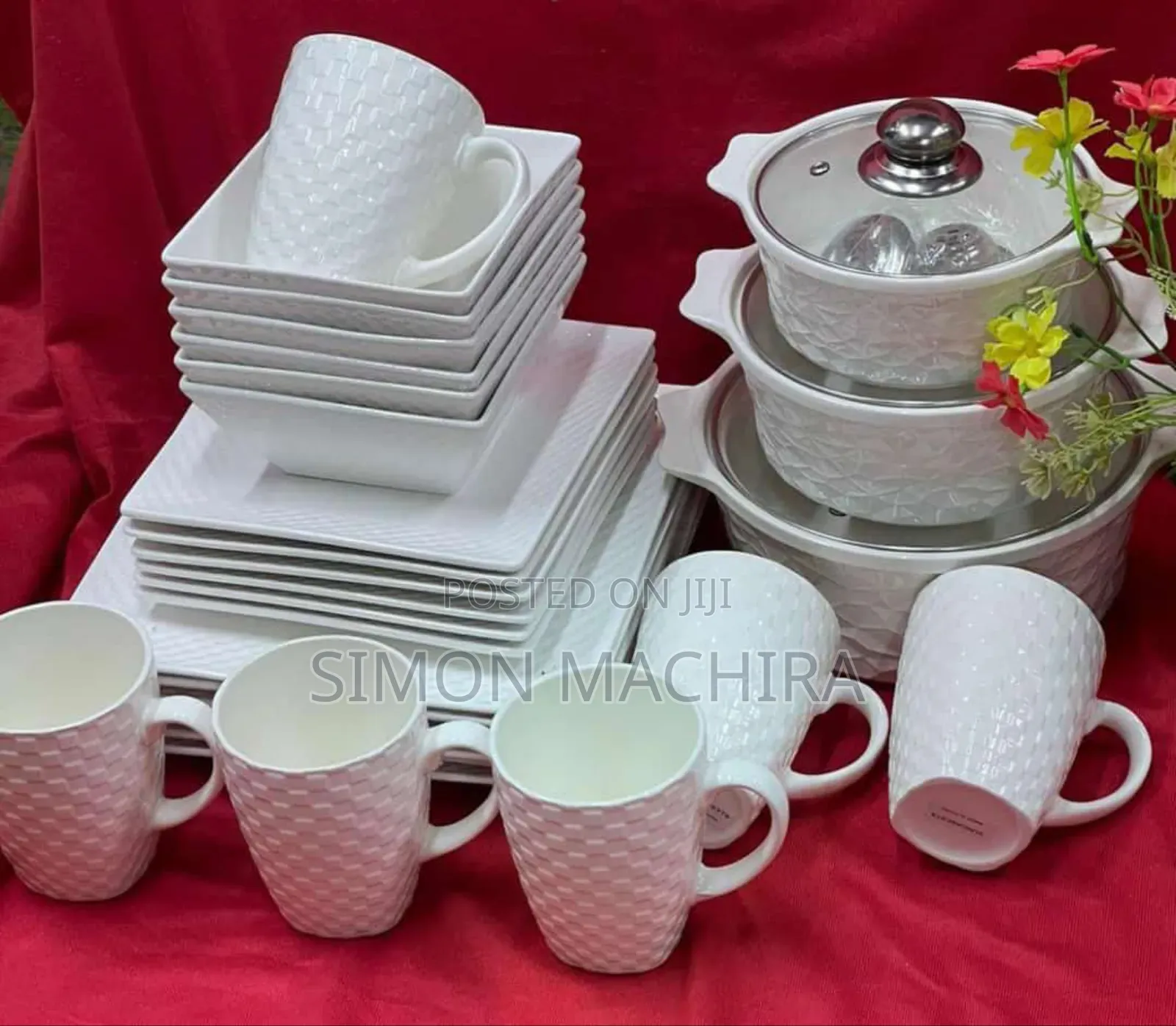 30pcs Square Dinner Set