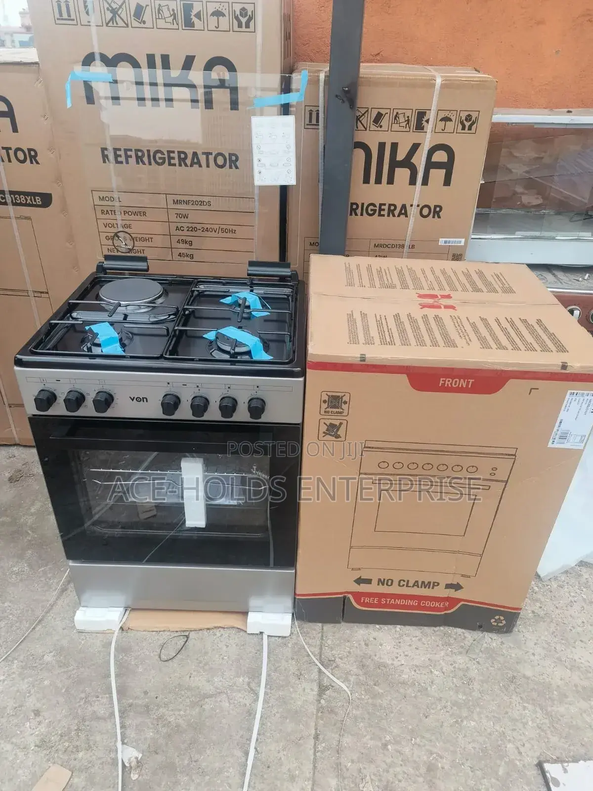 Von Cooker 3 Gas + 1 Electric - Vac6sv31uy Standing Cooker