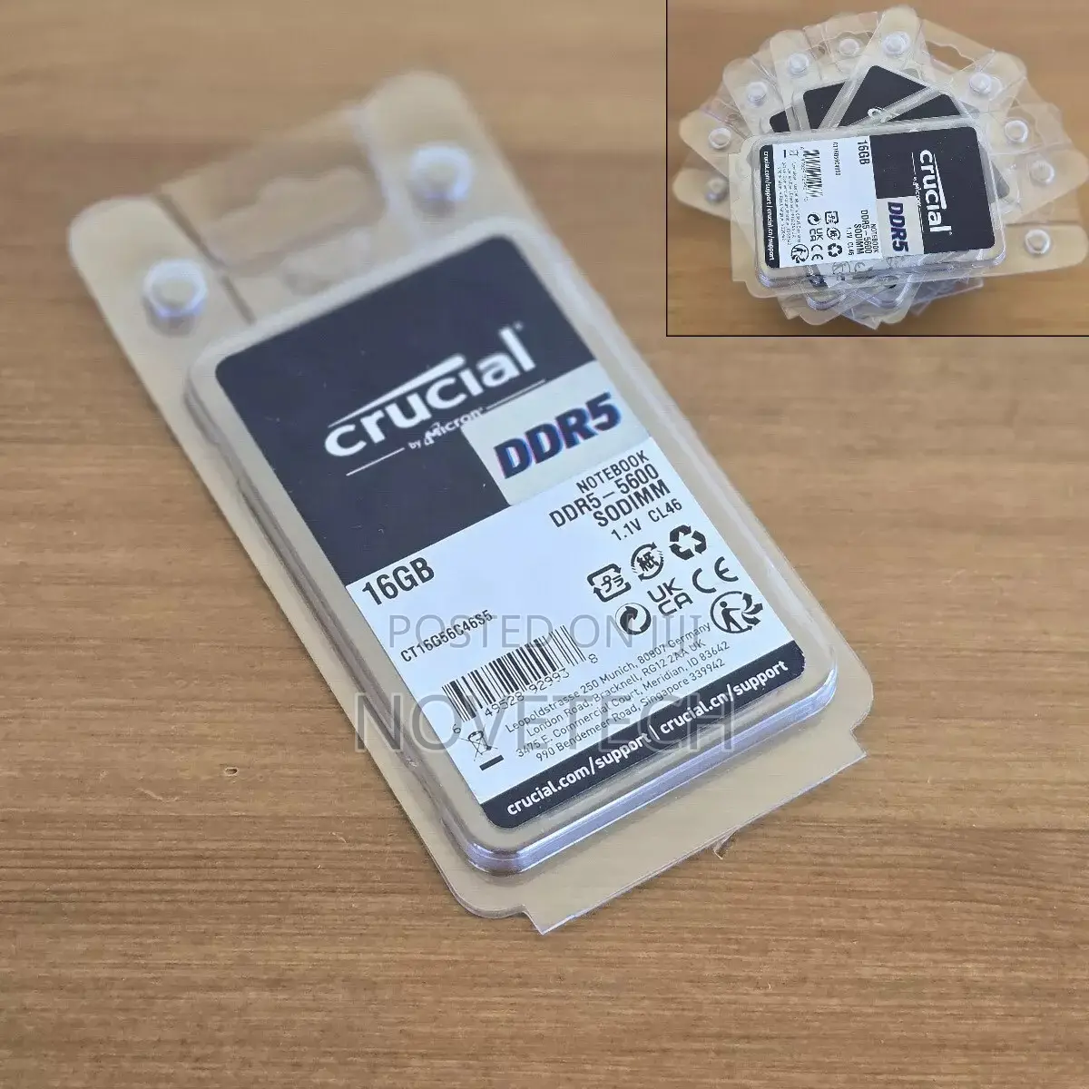 Crucial 16gb Pc5-5600 Laptop Memory RAM Ddr5