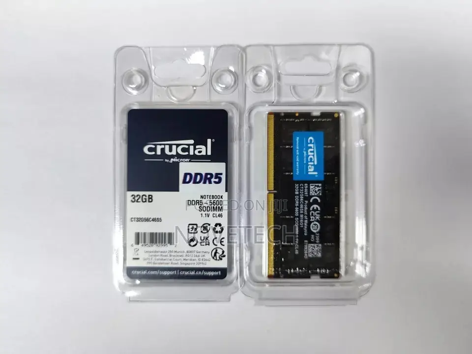 Crucial 32gb Ddr5 Laptop Pc5 RAM 5600mhz