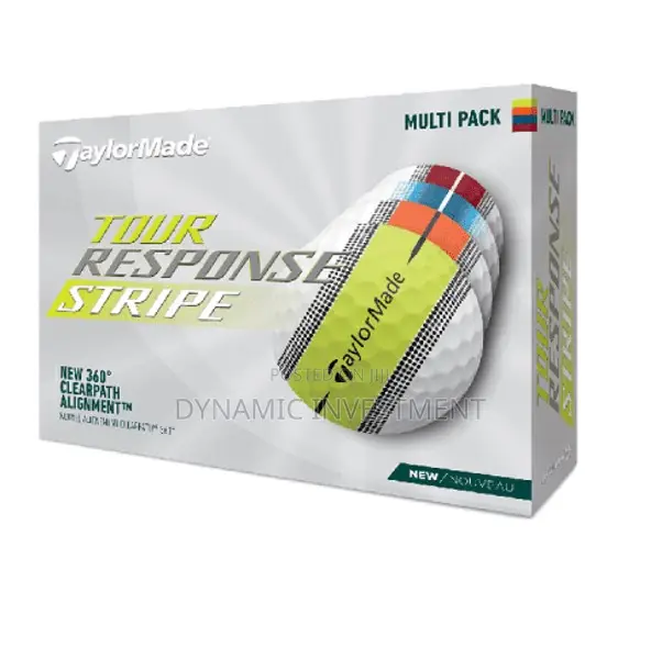 Taylormade Tour Response Multi Stripe Golf Balls(One Dozen)