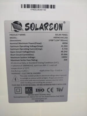 400watts Solareon Solar Panel