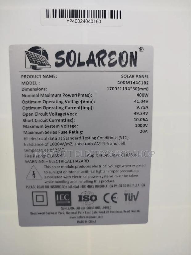 400watts Solareon Solar Panel - thumbnail 2