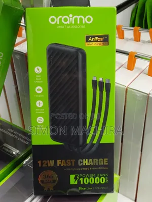 Oraimo Powerbank With Cable 10000mah