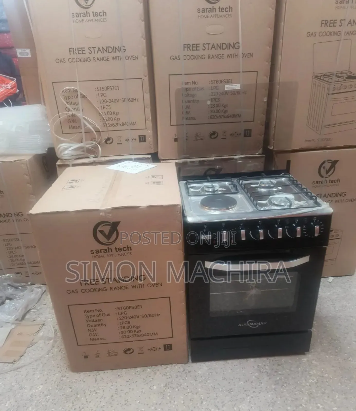 3+1 Sarahtech 60*60 Standing Cooker