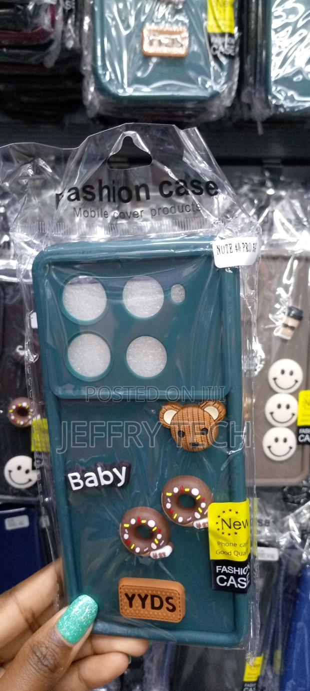 Cute Cartoon 3D Coffee Case for Note 40 Pro 5G -Green- - main view