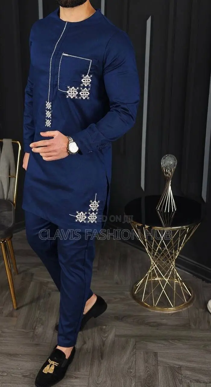 African Men Shirt With Embroidery