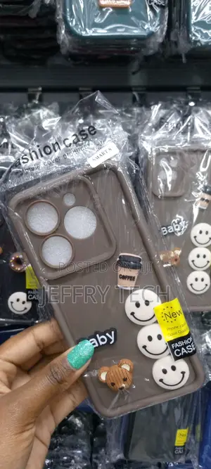 3D Doll Bear Coffee Case for Infinix Smart 8 -Brown-