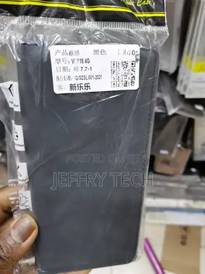 Flip Wallet Cover for Vivo Y18 4G -Black-