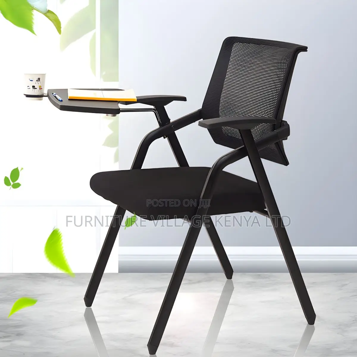 Foldable Study Seat -Mid Back Mesh Conference Chair