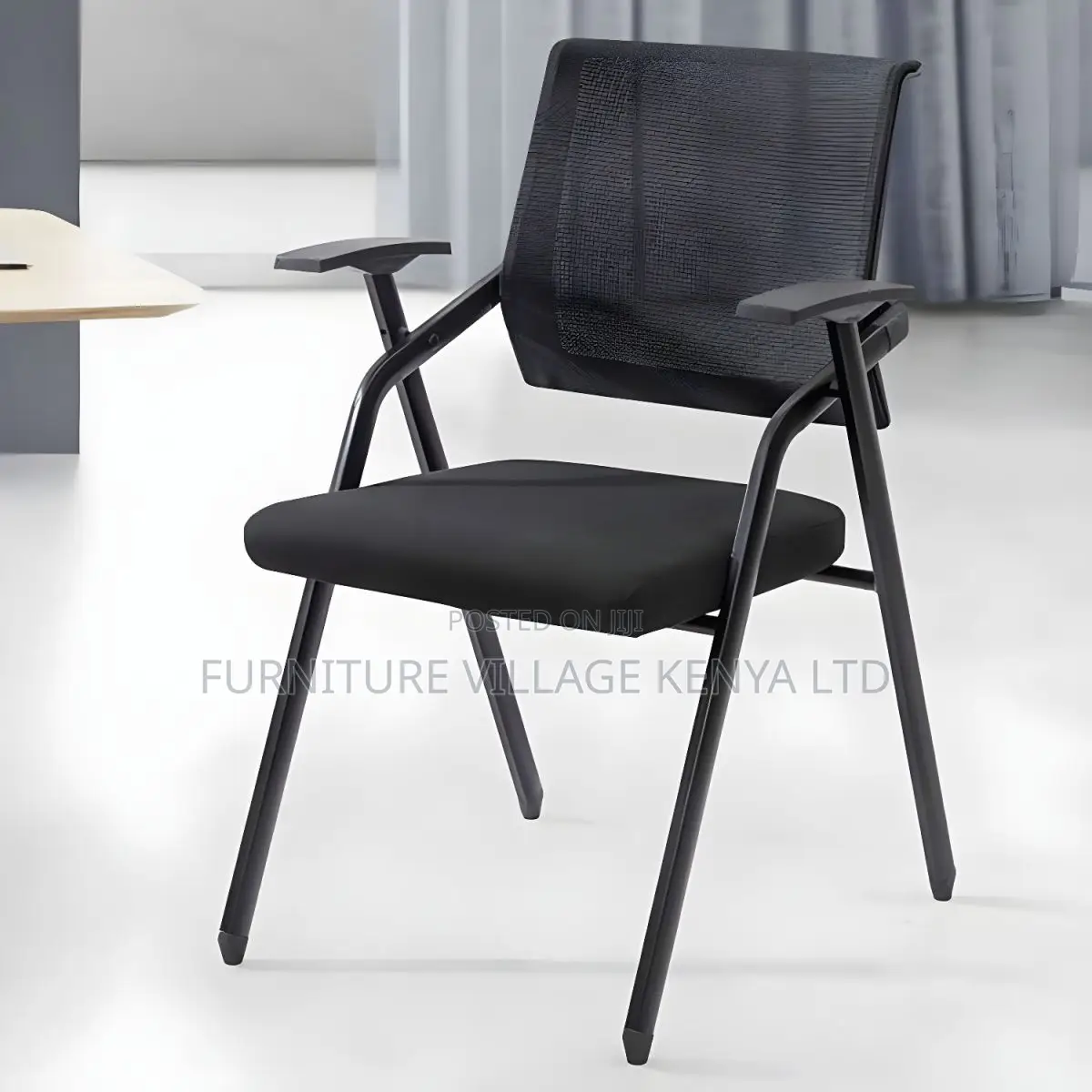 Foldable Study Seat -Mid Back Mesh Conference Chair