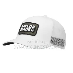 Taylormade 24 Retro Trucker Golf Hat – White