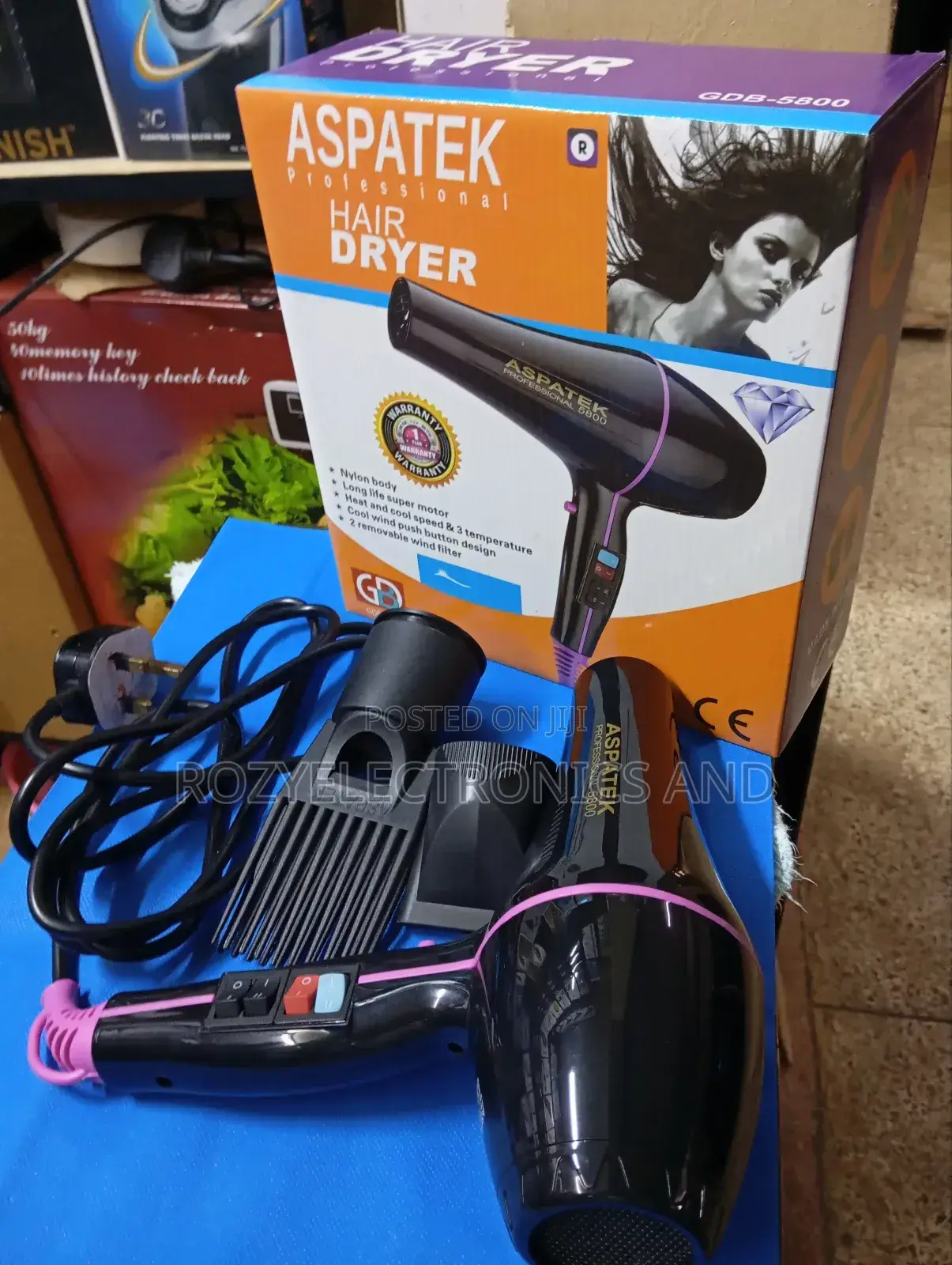 Aspateck Hair Dryer Browdry