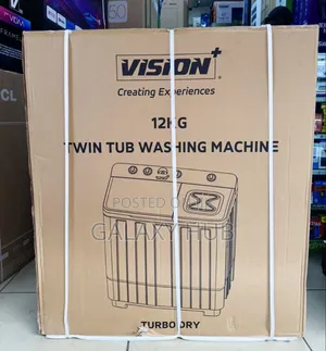 Vision Plus 12 Kg Twin Tub Washing Machine, Turbo