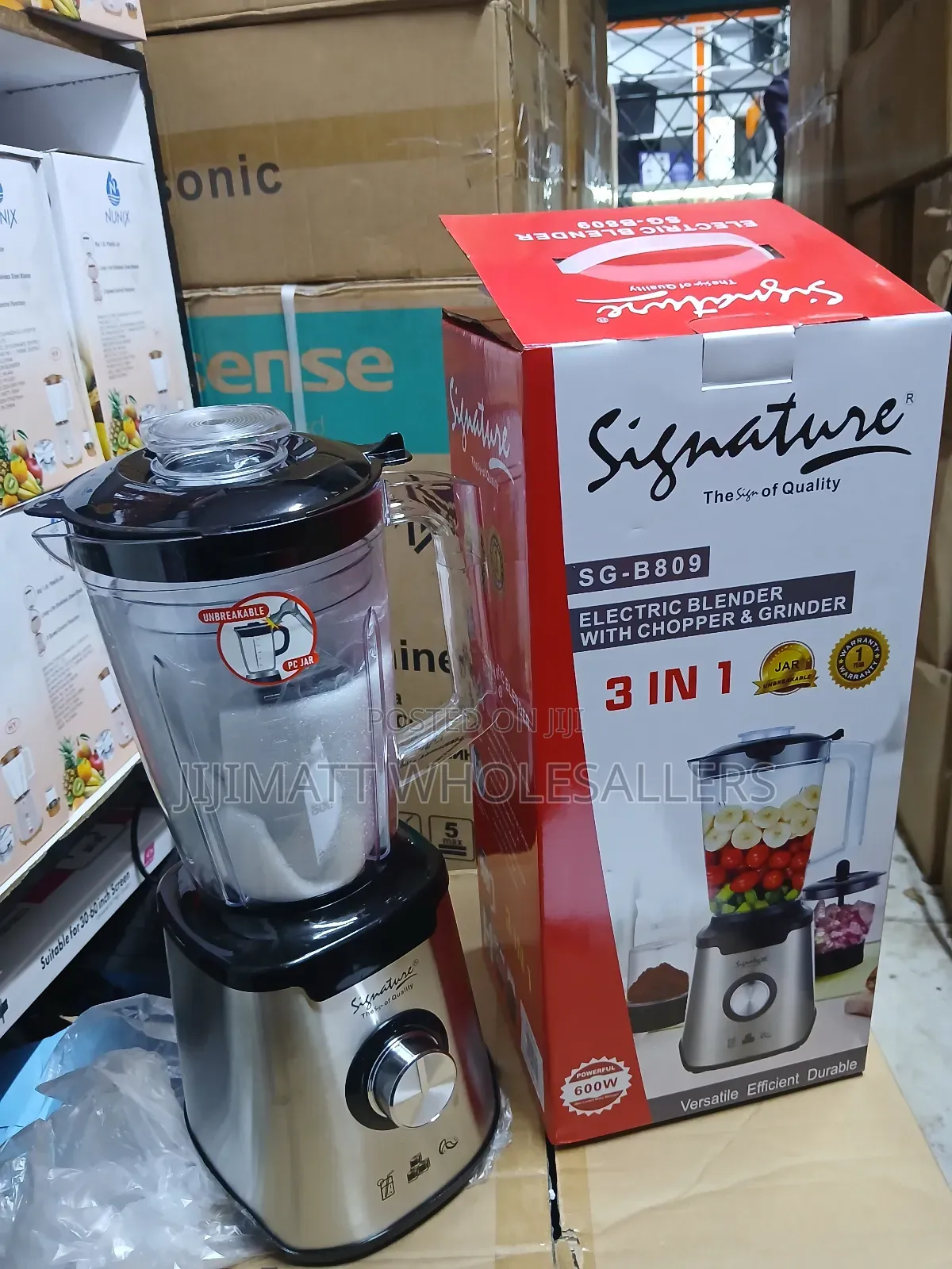 Signature 3 In1 Blender With Grinder and Chopper