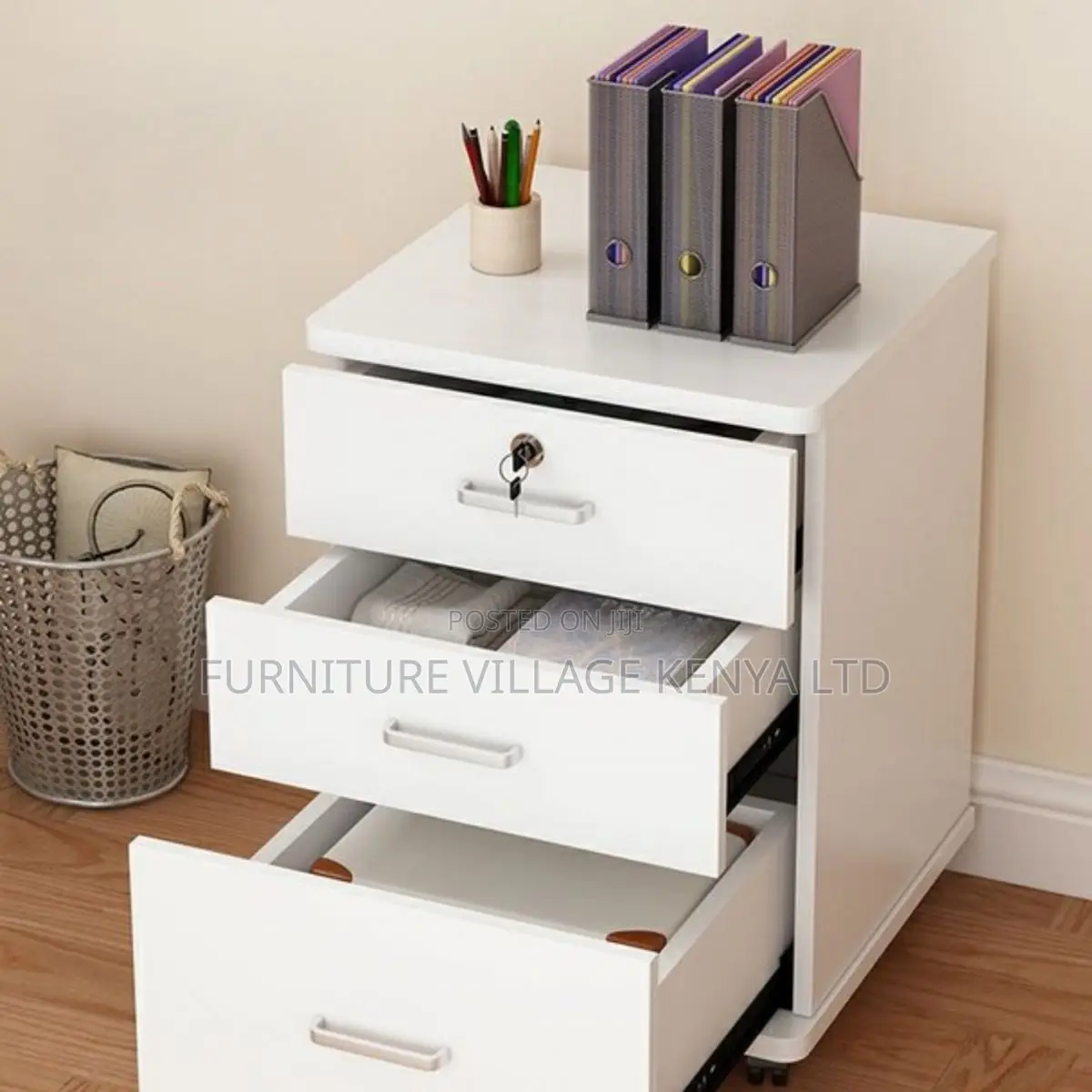 Office Cabinet -Vertical Filing Cabinet With Key Lock