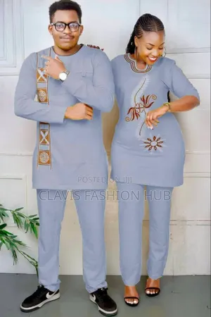 Couple Wear Shirts With Embroidery.