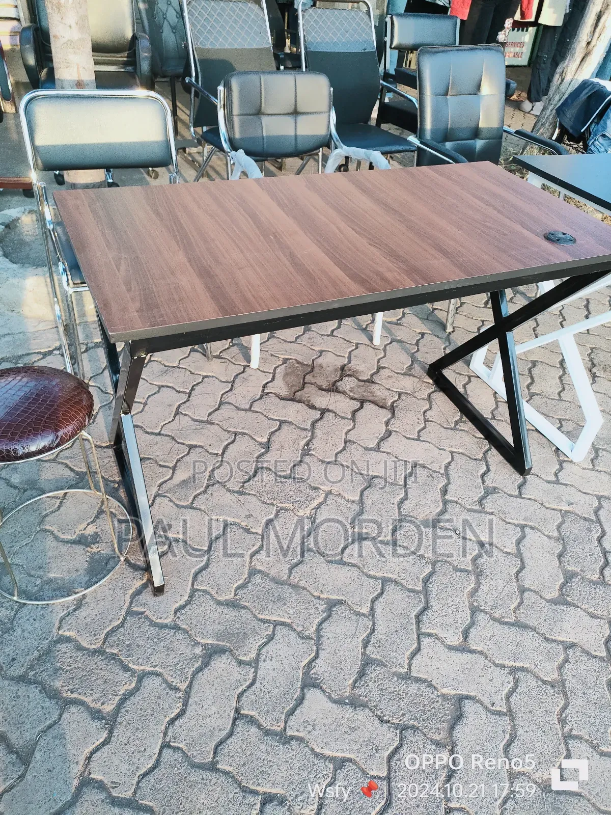 Metallic Study Table