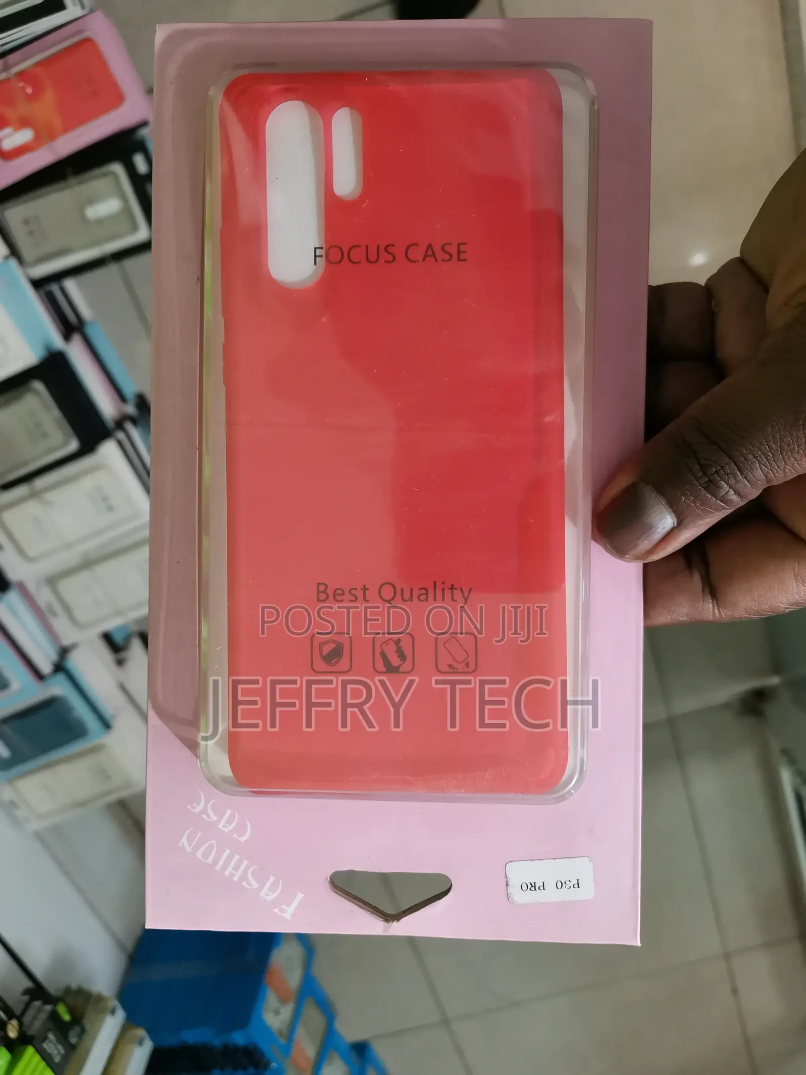 Huawei P30 Pro Case, Smooth Silicone Back Case Cover for Red