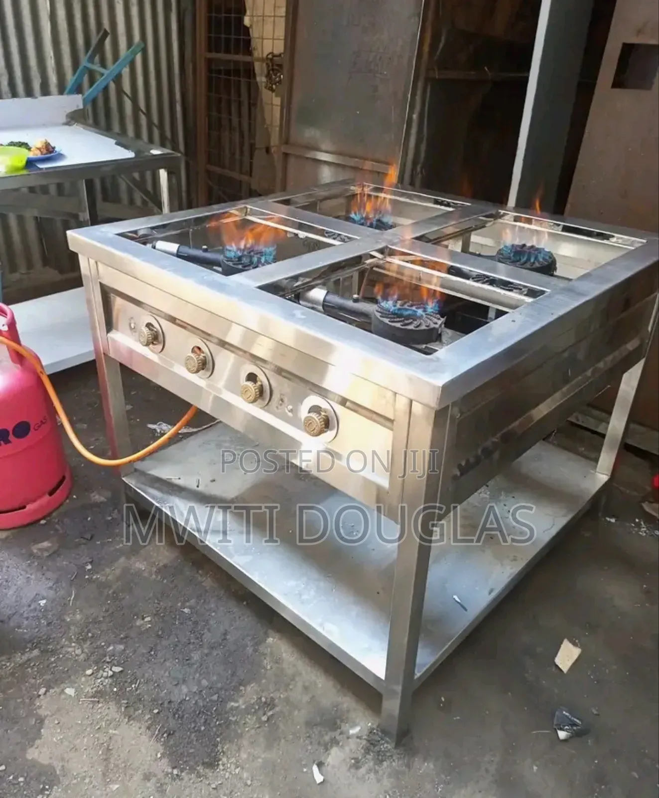 Suitable Four Burner Stainless Gas Cooker