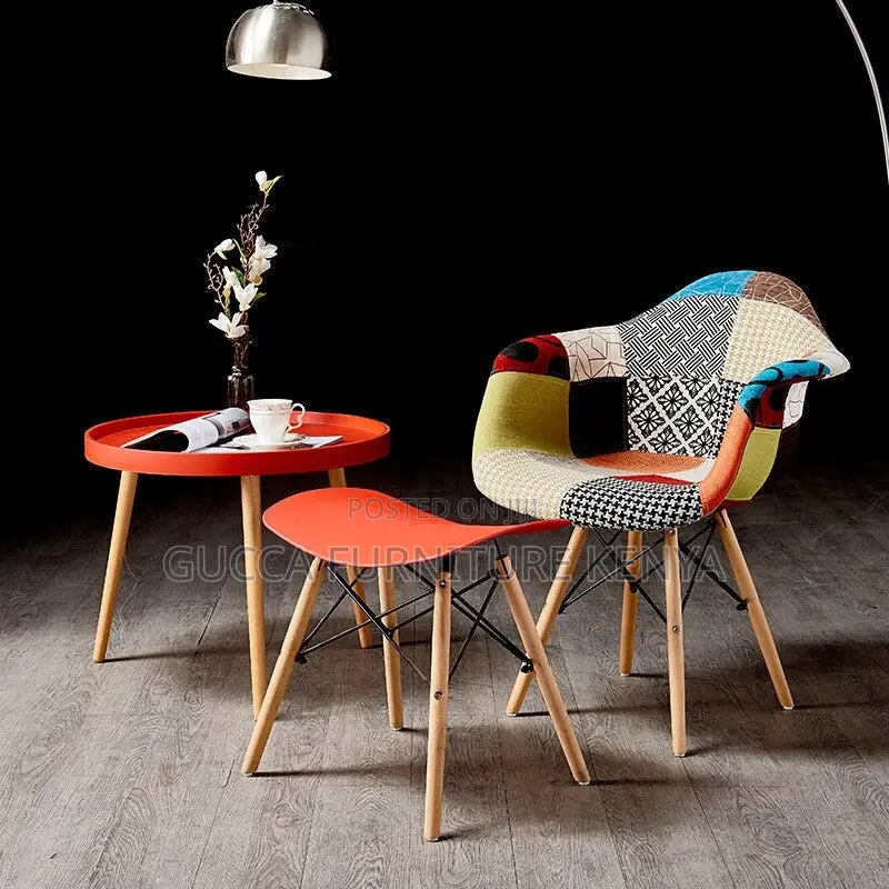 Office Chairs: Arm Rest Patchwork Eames Chair