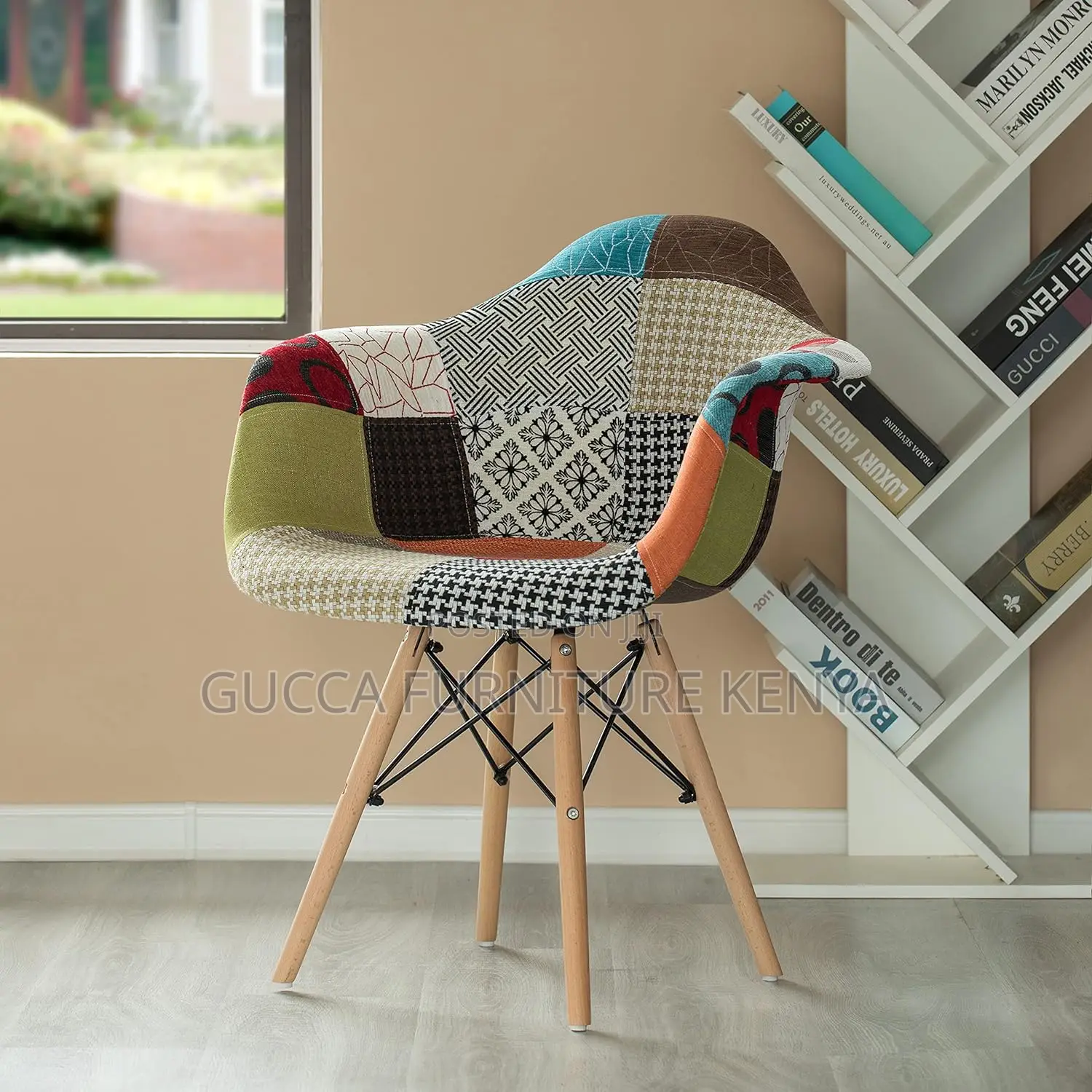 Office Chairs: Arm Rest Patchwork Eames Chair