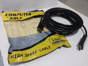 5 Meters Displayport Cable With Latches M/M Black