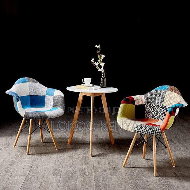 Office Chair: Patchwork Bucket Arm Rest Eames Chair - thumbnail 3