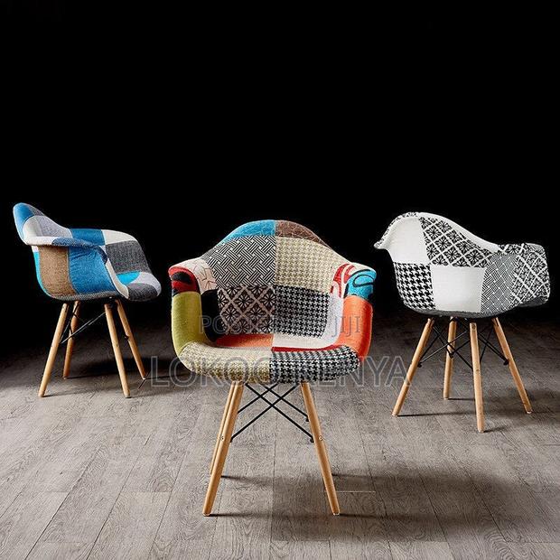 Office Chair: Patchwork Bucket Arm Rest Eames Chair - thumbnail 6
