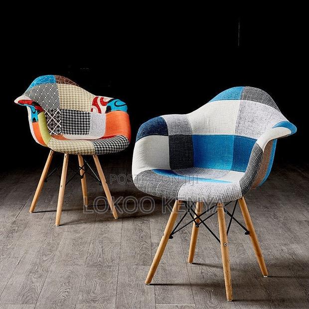Office Chair: Patchwork Bucket Arm Rest Eames Chair - thumbnail 5