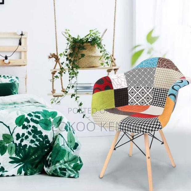 Office Chair: Patchwork Bucket Arm Rest Eames Chair - thumbnail 2