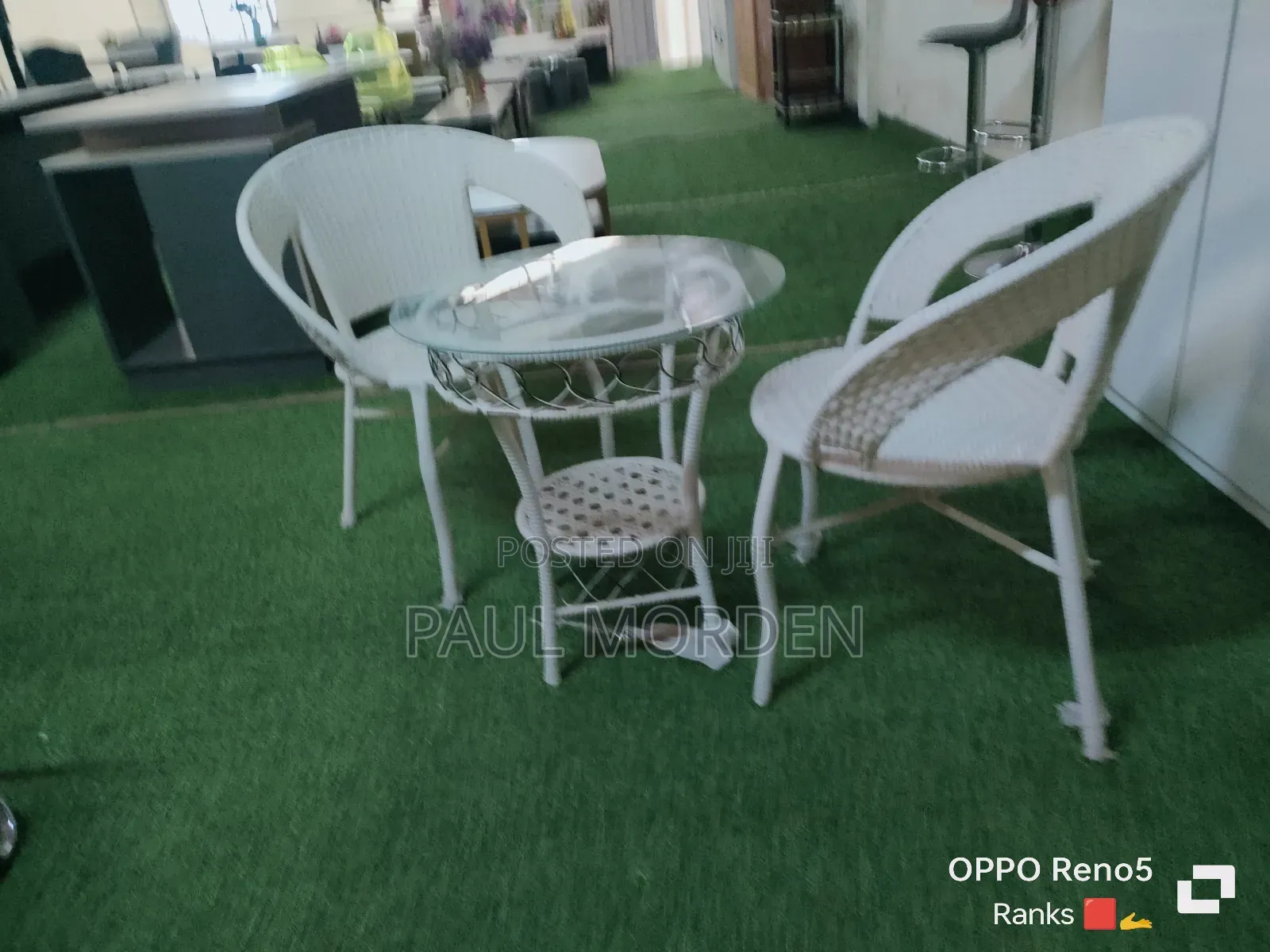 Outdoor Dining Table With Two Outdoor Chairs