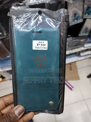 Flip Leather Case for Huawei P30 -Green-
