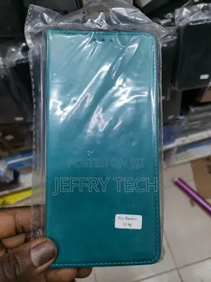 Leather Flip Cover for Redmi 12 4G Flip -Green-