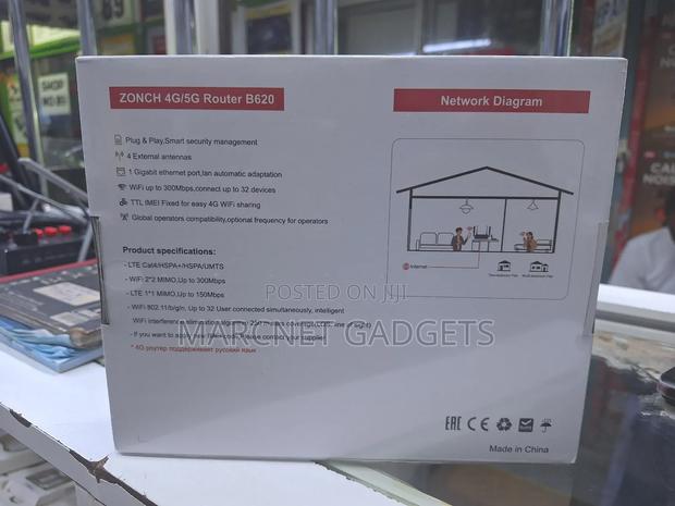 Universal High Speed 4 Antenna 4G Simcard Router 32 Users - thumbnail 3