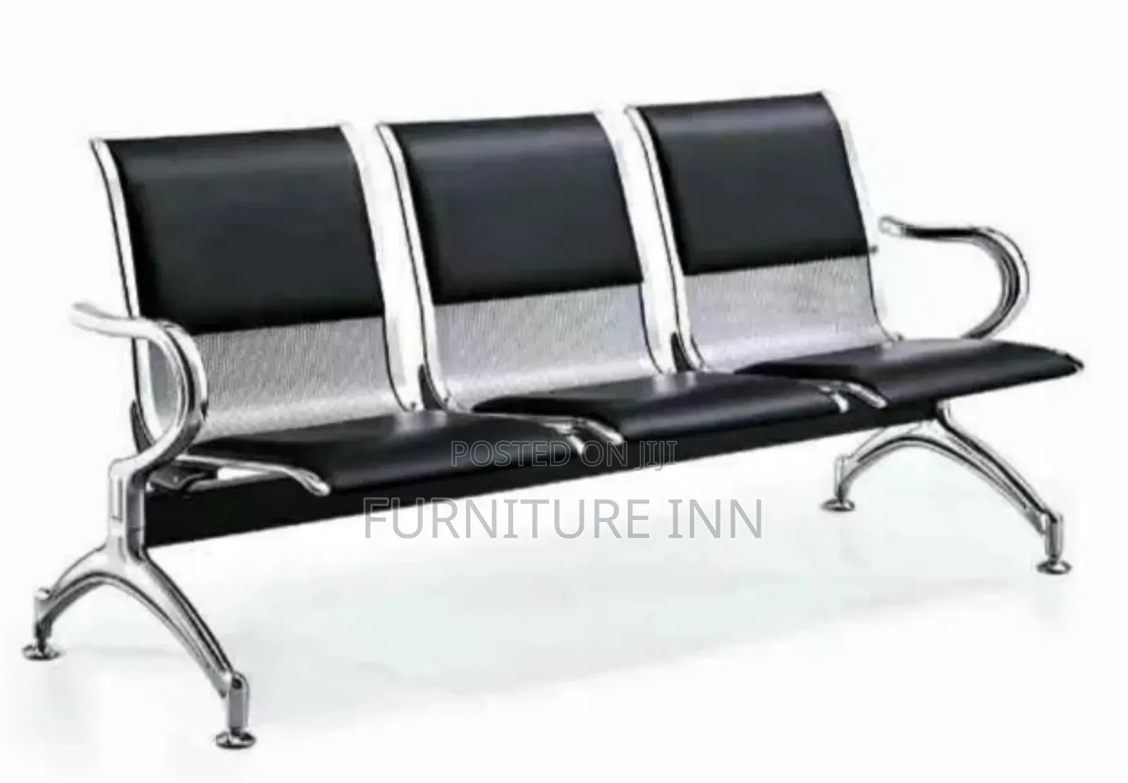 Black Padded Link Chair