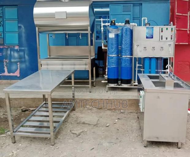 Reverse Osmosis Machine -250lph Water Packaging Set Up - main view