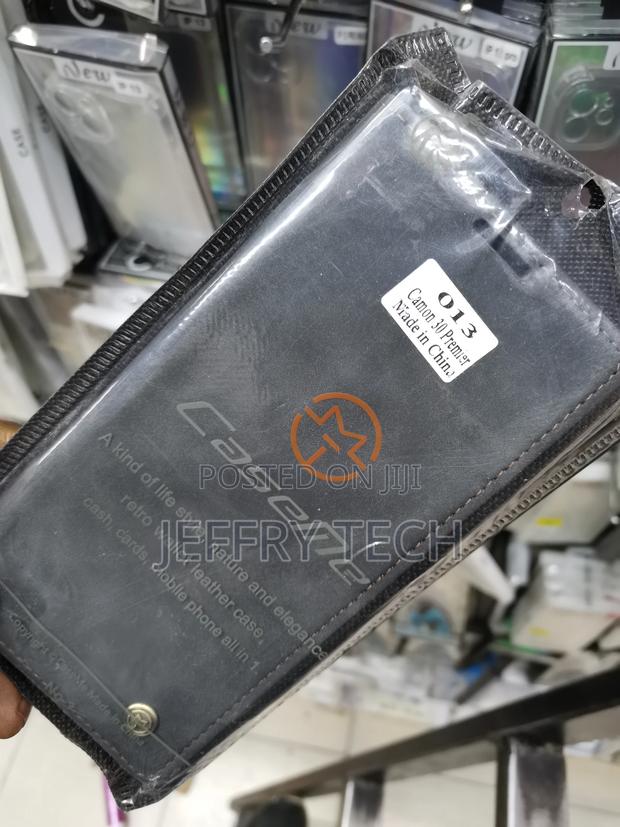 Leather Flip Case for Tecno Camon 30 Premier -Black- - thumbnail 2