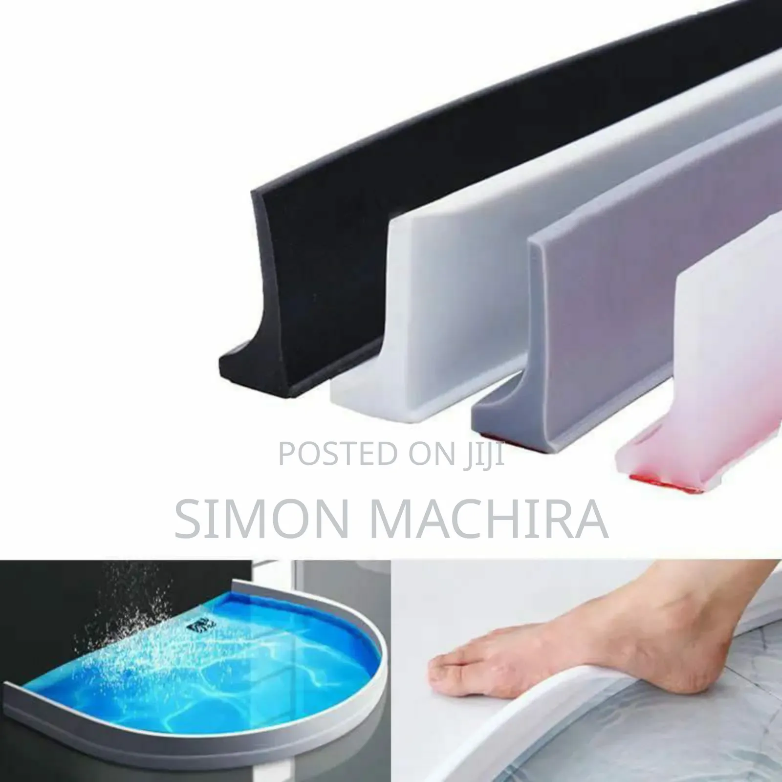 Self Adhesive Silicone Bathroom Water Stopper
