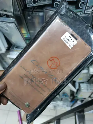 Leather Flip Case Cover for Tecno Camon 20 -Brown-