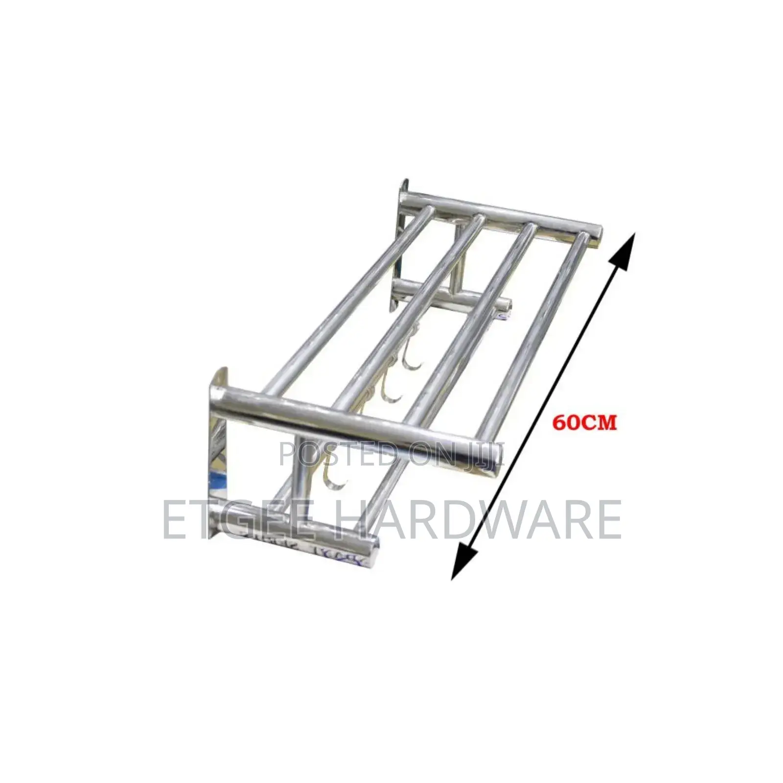 Towel Racks With Hooks and Bar -60cm )