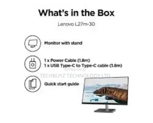 Lenovo L27m-30 27" (1920x1080) IPS RAVEN BLACK Monitor